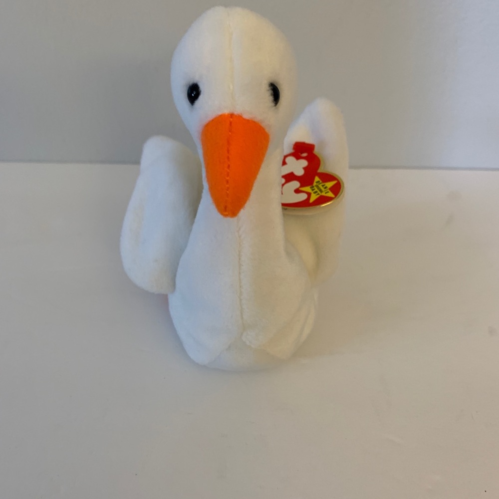 VTG Ty Beanie Babies Gracie the Swan DOB 8-17-96